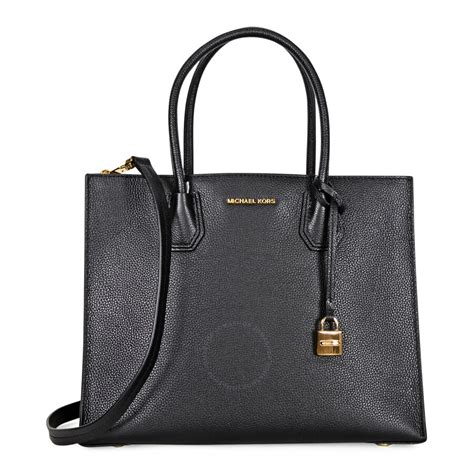 michael kors mercer large black|Michael Kors mercer tote.